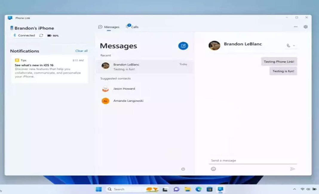 You can now use iMessage on Windows: How to enable Microsoft’s Phone Link for iOS You can now use iMessage on Windows: How to enable Microsoft’s Phone Link for iOS