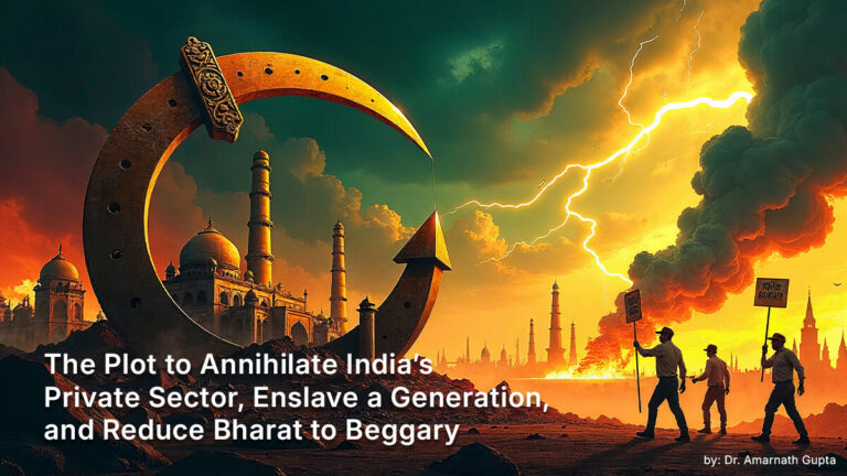 The Plot to Annihilate India’s Private Sector, Enslave a Generation, and Reduce Bharat to Beggary